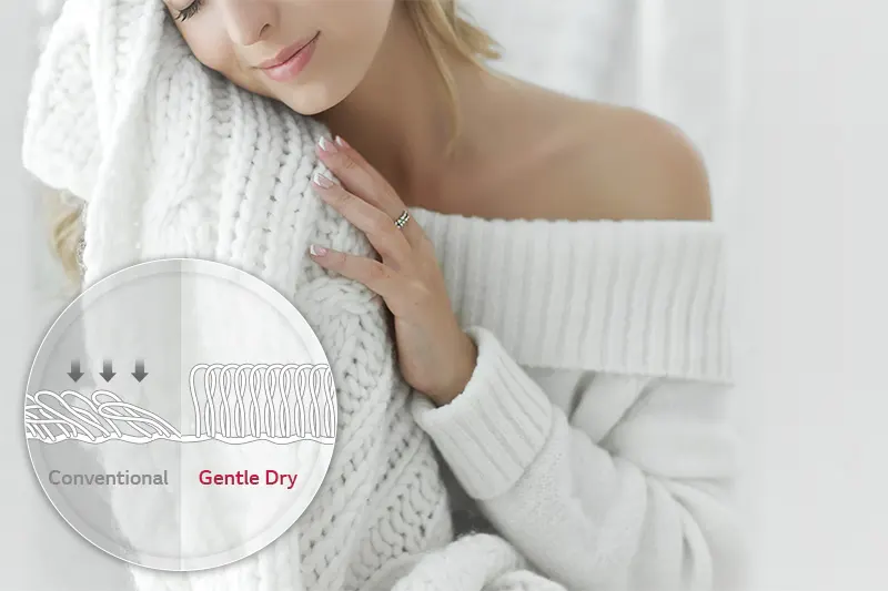 Gently dry prevent shrinkage & damage