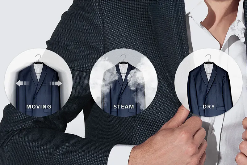 Steam clothing care