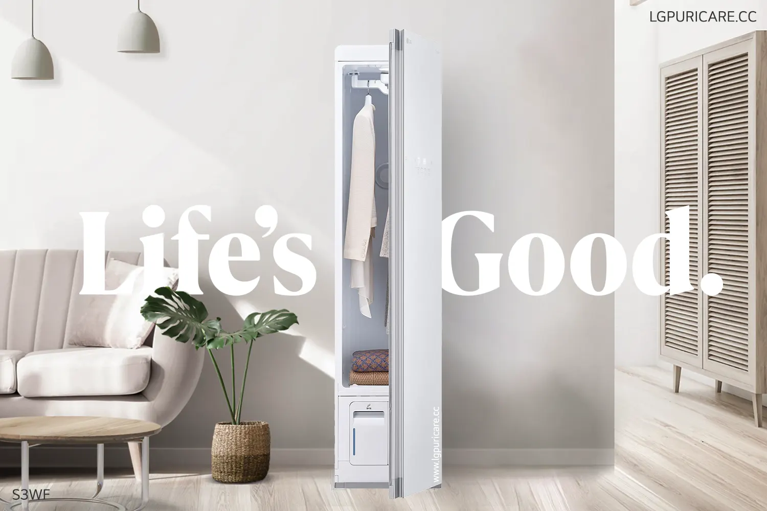 LG Styler Smart Wardrobe S3WF White Malaysia
